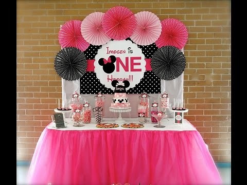 Minnie Mouse First Birthday Party via Little Wish Parties childrens party blog