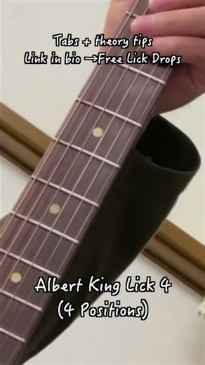 Albert King Lick 4 from Blues Power | Get the latest Free Lick Drop with TAB + theory.
