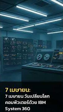 Today in history 📅 April 7th: The day the computer world changed with IBM System 360.