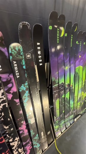 Powder7 Ski Shop on Instagram: "Fresh @armadaskis for 2026-2027! Yeah, we’re already obsessed. Full details are live in the Lift Line, linked in our bio. The big news is the new Antimatter collection. This new collection replaces the Declvity/Reliance series as the resident metal laminate skis in Armada’s collection. You get brand new metal shaping that allows for a bit more torsional flexibility, along with a new shape. There’s less camber height than the old skis, with a more Whitewalker inspi
