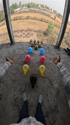new parkour football ⚽️ and balloons🎈🤩 #ytshorts #pov #viral #running #parkour #football #shorts #yt