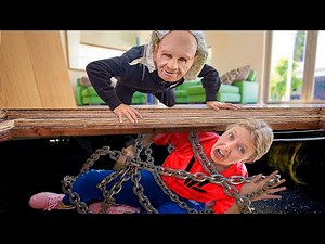 TRAPPED in SCARY OLD LADY’s UNDERGROUND ESCAPE TUNNEL!!!