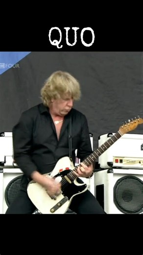 British Rock Band Status Quo Guitarists Rick Parfitt & Francis Rossi