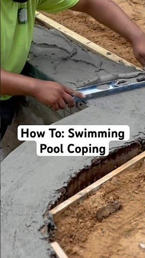 How to install travertine pavers | Pool coping #construction #travertine #coping