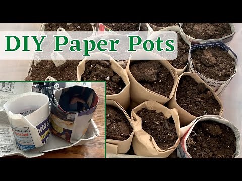 DIY Decomposing Paper Pots | For Starting Seeds & Easy Transplanting