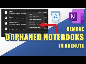 OneNote - Remove Orphaned Notebooks (Delete Notebooks Under "More Notebooks")