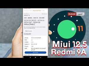 اخيرا وصول تحديث اندرويد 11 و Miui 12.5 لهاتف Redmi 9A