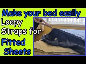 How to sew fitted bed sheet wristlet straps to easily cover your mattress stays grippers pulls