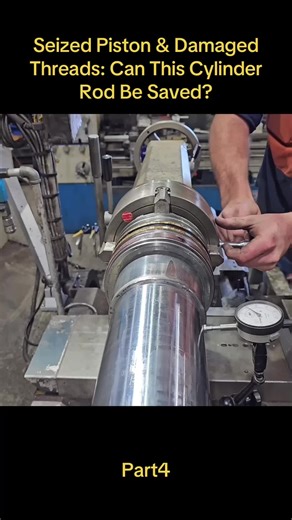 Part4: Seized Piston & Damaged Threads: Can This Cylinder Rod Be Saved?