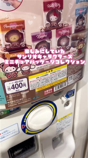 サンリオキャラクターズ ミニチュアパッケージコレクション開封動画 #サンリオキャラクターズ #ミニチュアパッケージコレクション #開封動画