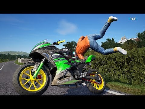 RIDE 3 CRASHES COMPILATION #1