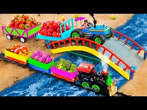 DIY Mini Tractor Bridge Construction & Collapse | Underground Water Storage Project