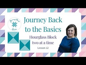 Hourglass Quilt Block two at a time