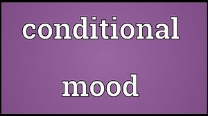 Conditional mood Meaning