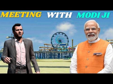 Meeting with Modi Ji in Indian theft auto simulator #gaming
