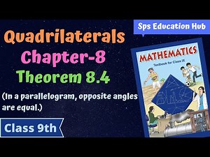 Theorem 8.4 | Quadrilaterals | Class 9th | Chapter 8 | NCERT Maths