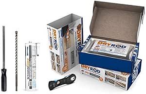 Damp Proofing Rods DPC Kit: Treats 39ft (9" Wall) - 20+ Years DIY Rising Damp Treatment