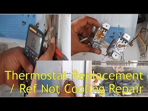 Refrigerator not Cooling Repair / Defective Thermostat Replacement