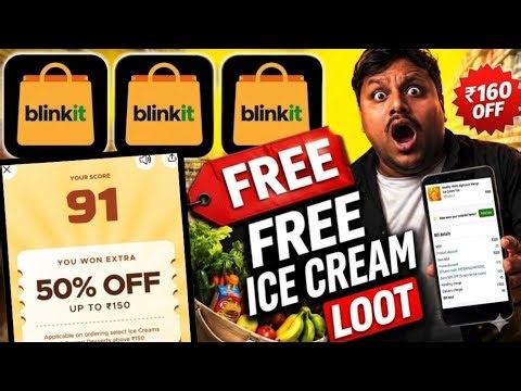 🍦😘Blinkit Scream For Ice Cream | Blinkit Scream Offer | Blinkit Free Ice Cream |Blinkit Offers Today