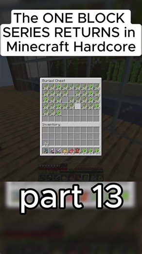 The ONE BLOCK SERIES RETURNS in Minecraft part 13#minecraft #game #gaming #fyp
