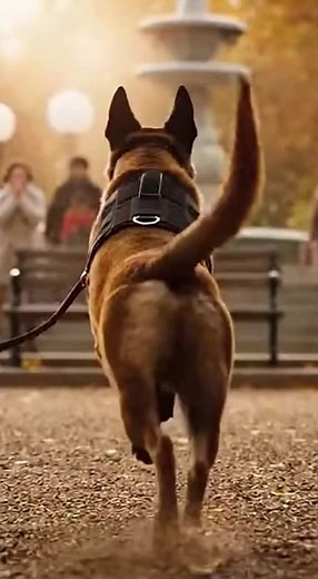 The command came down: deploy the dog. As the K-9 surged toward the serene elderly man seated on the bench, time itself seemed to pause in anticipation of the expected aggression. 😱 😱 Yet in that split second, a fragment of memory emerged from long ago, defying the directive and altering the course of events permanently.😲 😲 The world seemed to freeze as Jax sprang forward, closing the last stretch of space between him and his target. Time thickened, dragging like molasses. Every stride the d