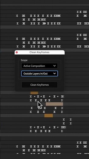 Clean Keyframe Tool for After Effects