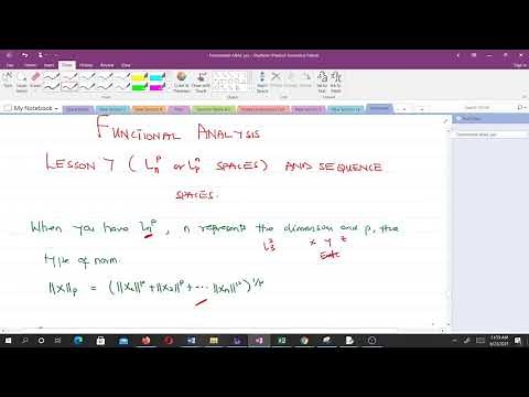 Lp Spaces and sequence spaces (Lesson 7)