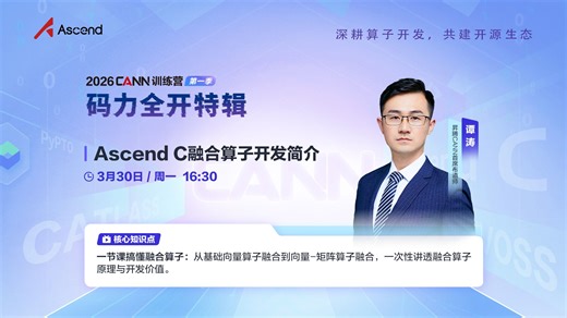 【码力全开特辑】Ascend C融合算子开发简介