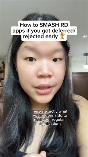 Julia O. | If you got deferred or rejected in your early college application round, keep your head up for your regular decision (RD) applications 💪🏼... | Instagram