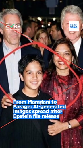 The latest tranche of files related to the investigation into convicted sex offender Jeffrey Epstein has set the internet ablaze with AI and manipulated images supposedly depicting him with politicians. Not all are real. #TheCube investigates. | Euronews English