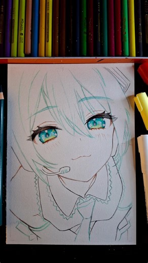 Hatsune Miku Eyes Speed Painting