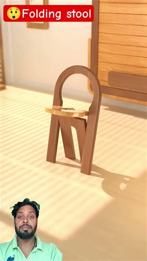 small and folding 3D chair design | #home #spacesaving #3d
