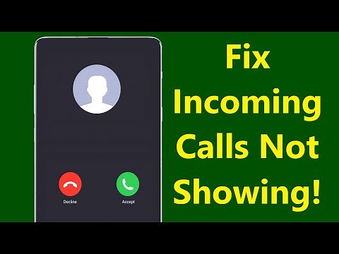 Incoming Calls Are Not Showing on The Screen but Phone Is Ringing!! - Howtosolveit