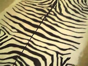 How To Happy Hour DIY Zebra Hide