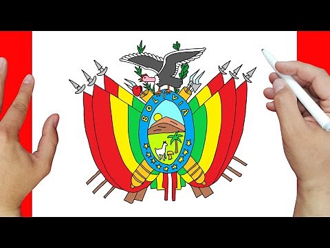 como dibujar el escudo de Bolivia | Dibujos fáciles