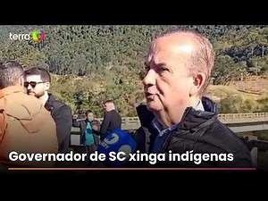 Santa Catarina Governor argues with and insults Indigenous people during protest
