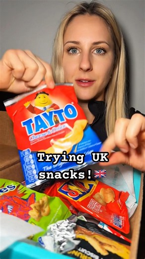 Trying British Snacks for the First Time 🇬🇧 | UK Snack Box Review ‪@trytreats8655‬ | Food ASMR