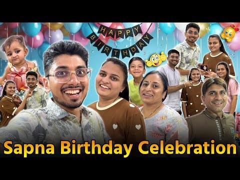 Happy Birthday Sapna ❤️ Birthday celebration | સપના ને અચાનક સરપ્રાઈઝ આપી અને મેં ગિફ્ટ આપી 🥰