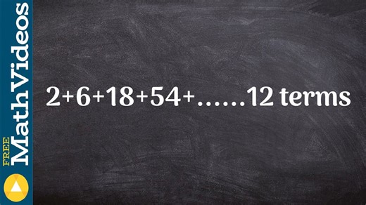 How to determine the sum of a finite geometric sequence