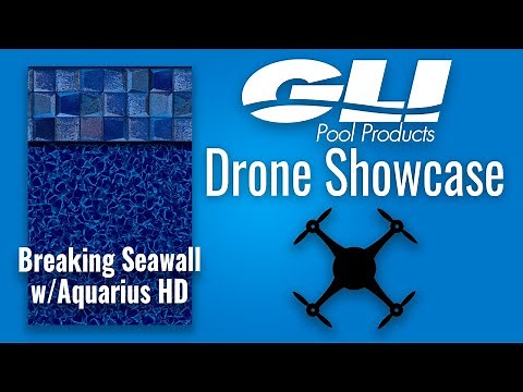 GLI Liner Pattern Breaking Seawall w/ Aquarius HD Pool 2