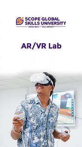 Step into a world where imagination meets innovation. Our AR/VR Lab transforms classrooms into immersive adventures, blending creativity and technology. From interactive digital painting to virtual explorations, the future of learning starts here! #ARVRLab #VirtualReality #InteractiveLearning #DigitalClassroom #InnovationInEducation #FutureOfLearning#SGSU | Scope Global Skills University-SGSU