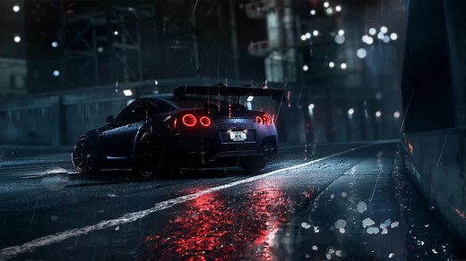Nissan GT-R In The Rain Live Wallpaper - MoeWalls