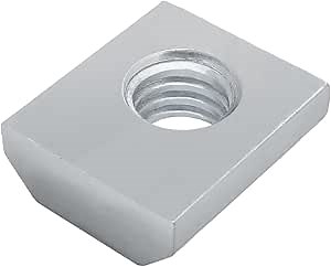 8020, 3703, 15 Series, 5/16-18 Steel Standard Slide in T-Nut T Slot Accessories for 80/20 Aluminum Extrusion Hardware Nuts (10 Pack)