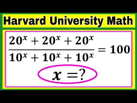 Harvard university | A Super Interesting Math Problem For Math Competitor | You Should Know This.