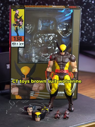 CT toys brown suit wolverine is here! This is a mega win for ct toys, with every release their quality keeps improving! Thank you for making this figure! The aftermarket price for the original is so high now . This is a banger for 20$ it looks just like the real thing and the quality is honestly amazing for a bootleg if you can even call it that, it's like the demoniacal fit for the marvel and dc figures. Thank you CT toys! . . . . #spiderman #spidey #marvel #avengers #marvelcomics #hasbro #acti