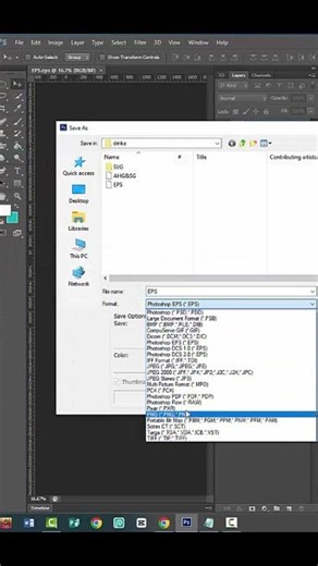 Photoshop EPS to JPG Simple Steps #shorts #shortvideo