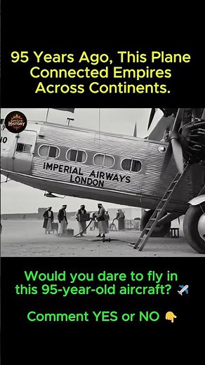 95 Years Ago, This Plane Connected Empires Across Continents ✈️ | Rare Aviation History #shorts