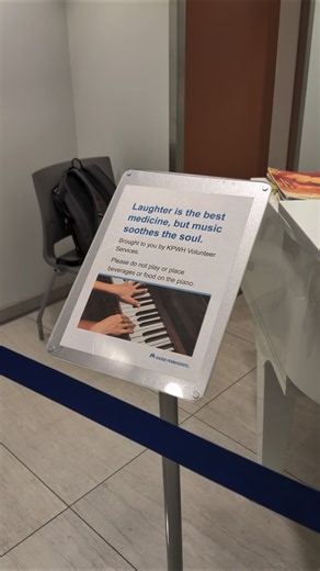1/week, a kind volunteer fills KP w/ beautiful piano music 🎹 #HealingThroughMusic #FeelGoodMoments