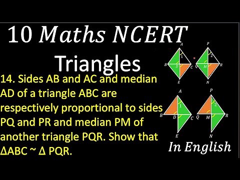 Sides AB and AC and median AD of a triangle ABC are respectively proportional to sides PQ and PR