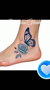 Blue butterfly tattoo ideas #tattooideas #fyp #trend #goviralreels | Chinedu Obiekwe